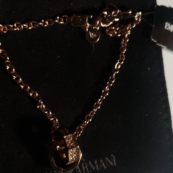 Emporio Armani Rose Gold-Tone Chain Bracelet - Picture 11 of 14